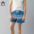 2025 New Design Beach Shorts Polyester Men's Swimming Shorts Beach Trunks with Pockets Printed Swimwear