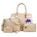 Hand Bag and Wallet Cheap Newest Ladies 4 Bag in 1 Set Popular Handbags for Women