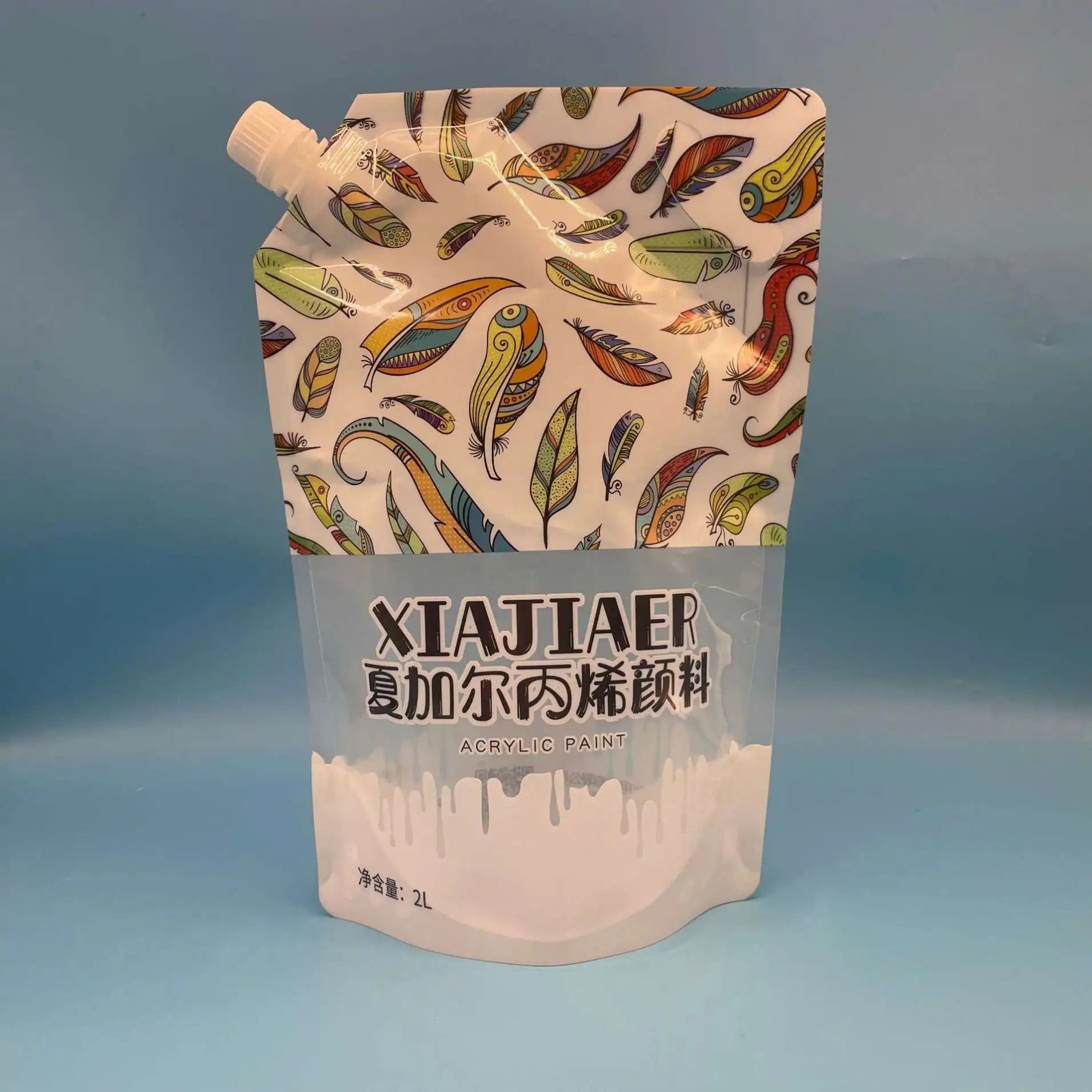 Hot Sell Reusable Swimwear Custom Size Shape Printing clear Pvc Window Plastic Bag Food Garment Spout Pouch