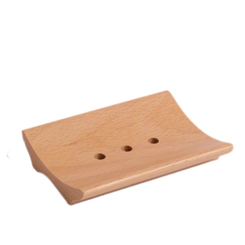 Wholesale Custom Logo Eco-Friendly Beech Wood Soap Holder Soap Dish