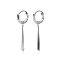G23 Titanium 18G/16G Ear Piercing Trendy Drop Earrings with Dangling Bar Hinged Segment Hoop Ring Women Piercing Jewelry