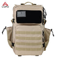 LUPU 45L Black Tactical Backpack Wholesale Outdoor Waterproof Hiking Survival Bag Polyester Lining Zipper Fashion Internal Frame