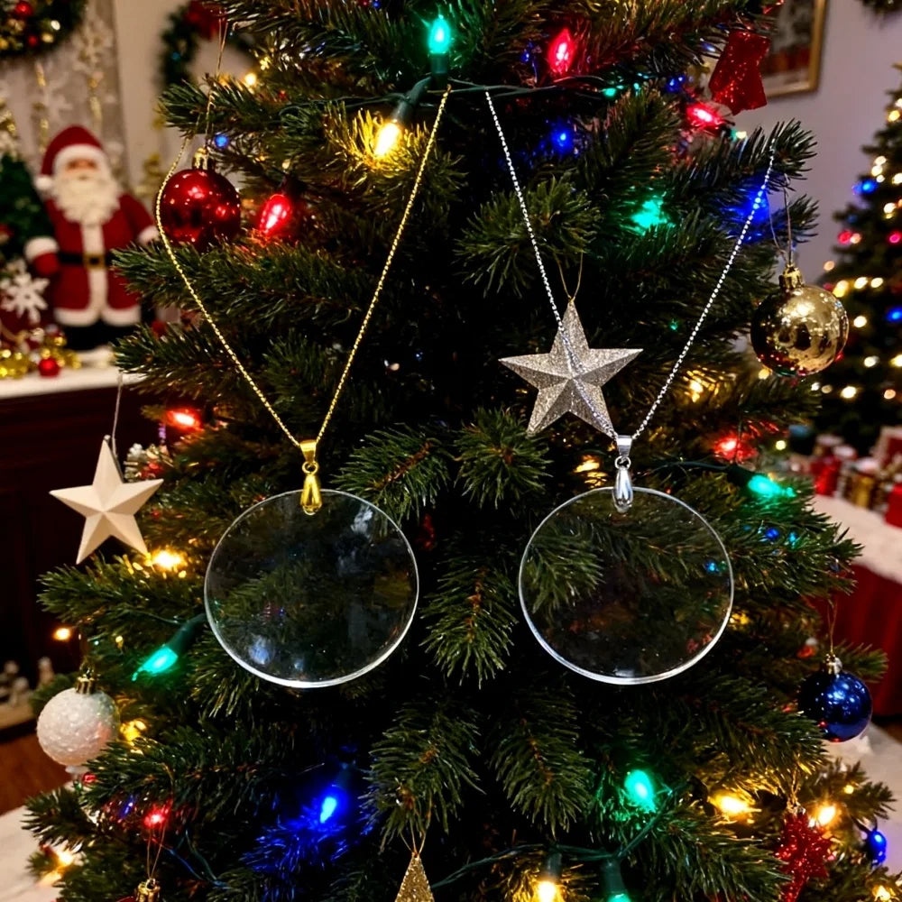 Hot Selling Clear Crystal Glass Christmas Hanging Decoration for Christmas Tree Ornament Crystal Christmas Tree Decoration