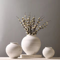 Chinese Hand-thrown Fine Pottery Jar Ceramic Vase Home Decoration Bohemian Design Floor Vase Customizable