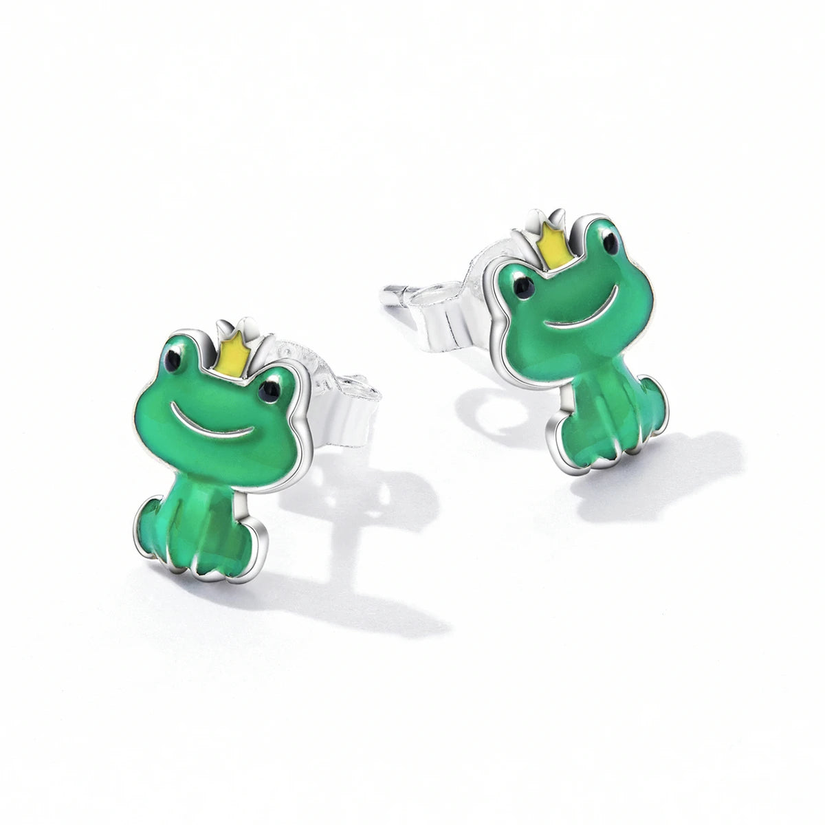 Custom Earrings OEM S925 Sterling Silver Frog Stud Earrings Hypoallergenic Animal Theme Boho Jewelry for Women Girls Gift