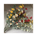 Artificial Magnolia Flower Valentine Spray Autumn Chrysanthemum White Mother's Day Silk Cloth Wedding Valentine's Day Christmas