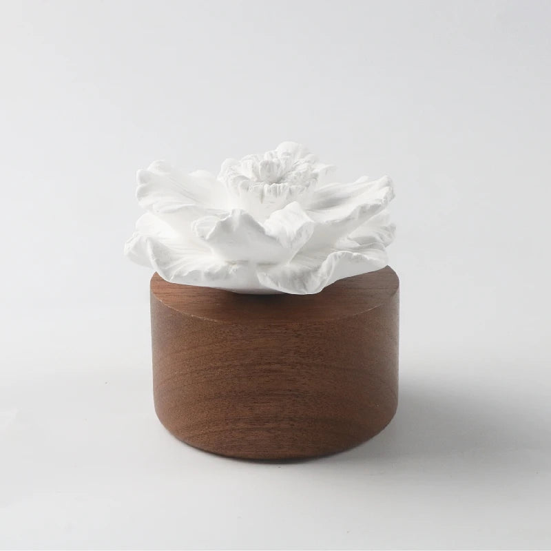 Factory Direct Wholesale Lavender Scented Ceramic Aroma Porcelain Orchid Flower Eco-Friendly Essential Oil Diffuser Air