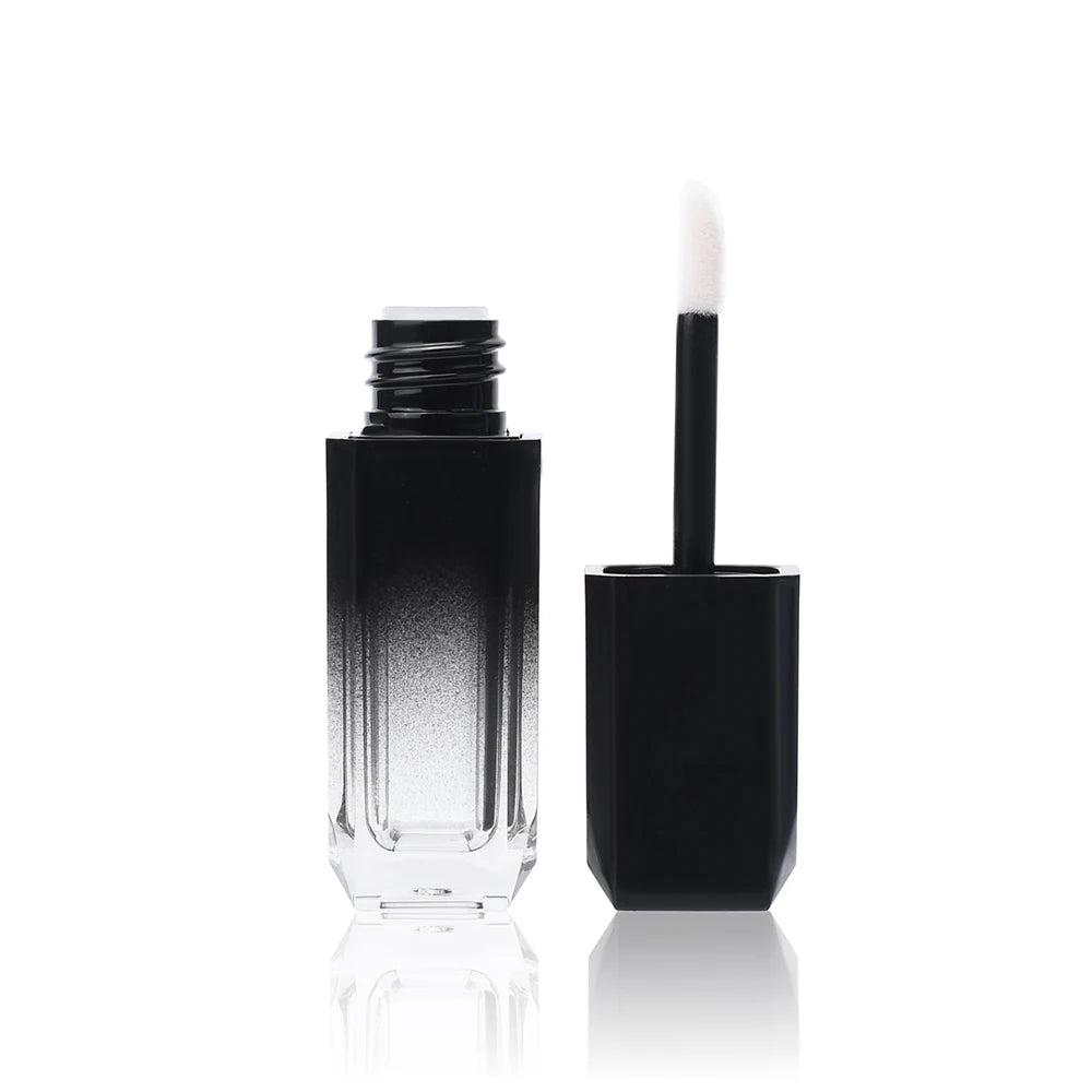 Lip Gloss Tube Container Private Label Lip Oil Bottle clear Frosted clear pink 7ml 8ml Plastic Lip Gloss Tube