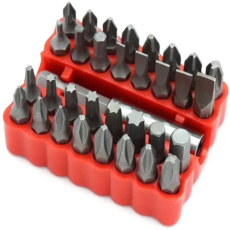 Professional 33pcs Screwdriver Bit Set Steel Hand Tool Kit Quick Release Hexagonal Slotted Phillips Special Drill Bits OEM