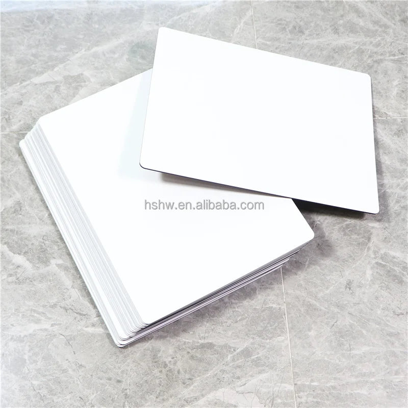 3mm Double Sided High Gloss White Panel MDF Hardboard Sheet Stock 2x4ft for Sublimation Heat Press Printing