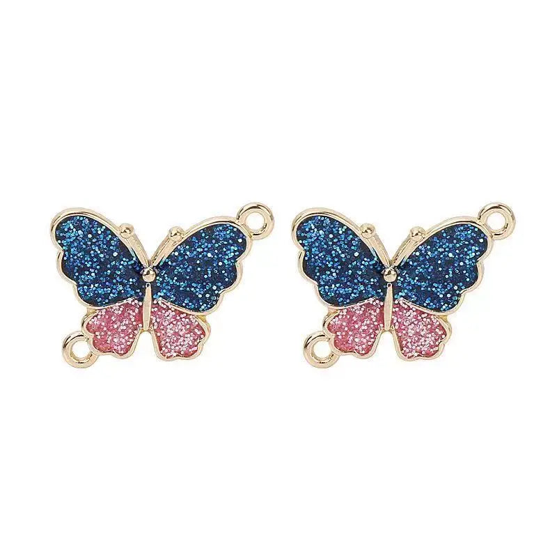 Colorful Metal Butterfly Charms for DIY Jewelry Making Cute Butterfly Pendants with Plating Technique Accessories