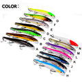 14g 11.5cm 10 Colors ABS Hard Plastic Artificial Bait Minnow Fishing Lures for Freshwater Salmon Stream Use