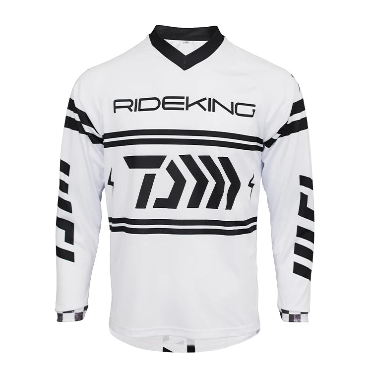 Custom MTB Cycling Jersey Men Downhill Mountain Bike Shirt Supplier Long Sleeve Quick Dry Breathable UV Protection