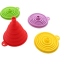 Modern Food Grade Silicone Rubber Kitchen Collapsible Foldable Eco-Friendly Durable 11cm Diameter & Height All-Season Funnel