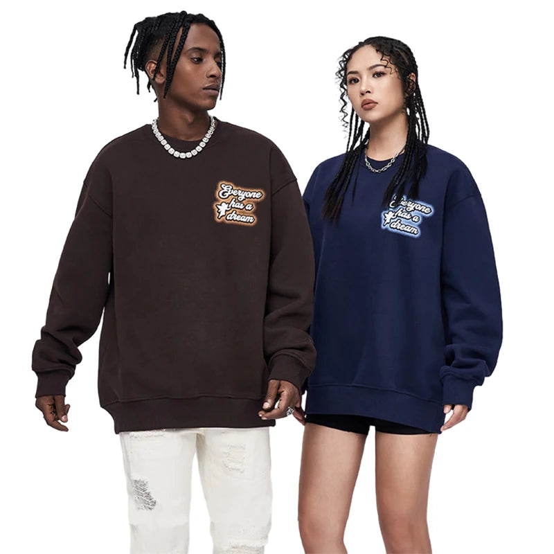 Premium Men's & Women's Winter Hoodies-Letter Pattern Polyester/Cotton 420gsm Pullover