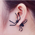 Wholesale 4cm Personalized Black Spider Earring Clip Spider Earring Cuff