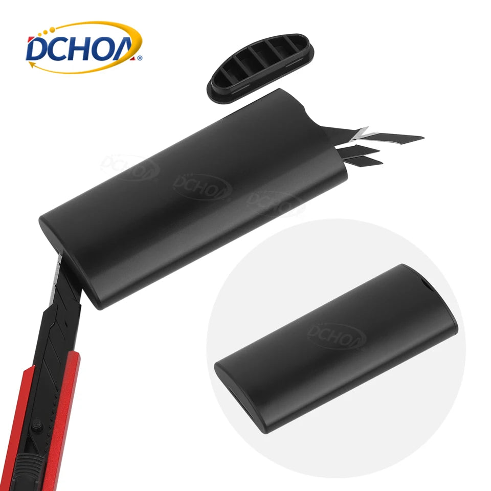 DCHOA Industrial/DIY Plastic Razor Blade Disposal Container with Easy Install Snap-Off Blade Box Customizable OEM & ODM Support