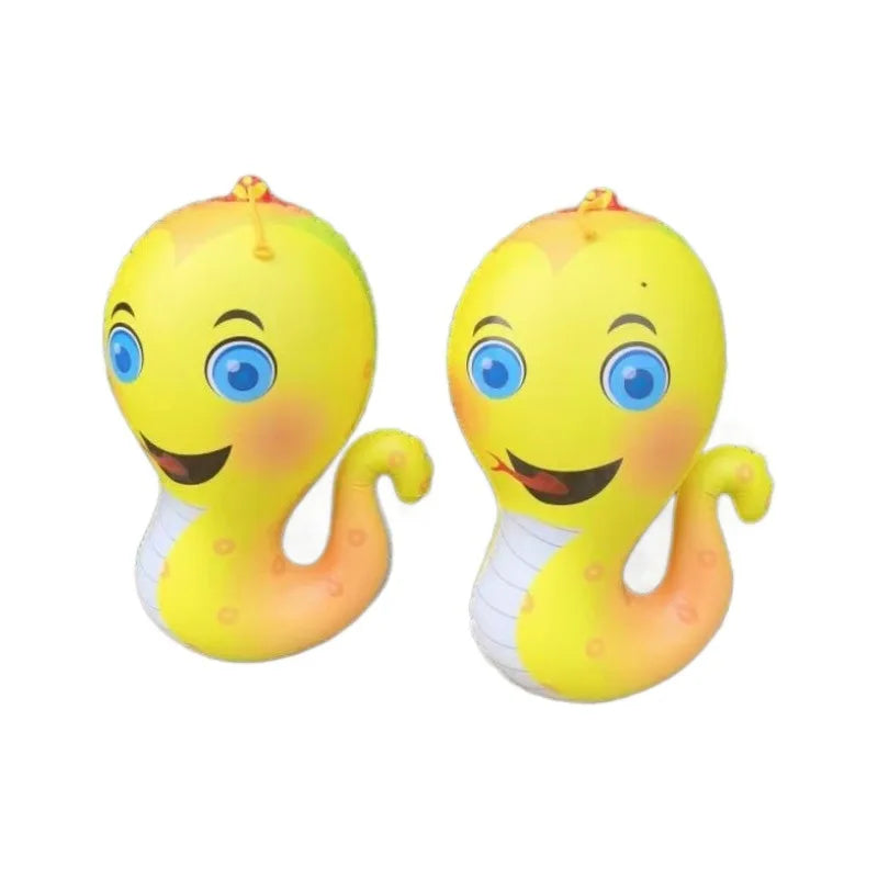 2025 Customized Color & Logo PVC Kids' New Year Cartoon Animal Bounce House Inflatable Elastic Snake Toy for Children