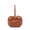 European Retro Fashion Women's Genuine Leather Shoulder Bag Armpit Handbag Zipper Closure Chain Decoration Inspired Cloud Design