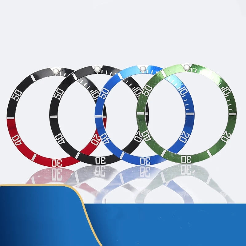 Watch Accessories Aluminum Bezel Ring Water Ghost Outer Bezel Inserts Aluminum Bezel Insertscale Ring