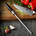 Professional Diamond Knife Sharpener Rod With Ebony Wood Handle