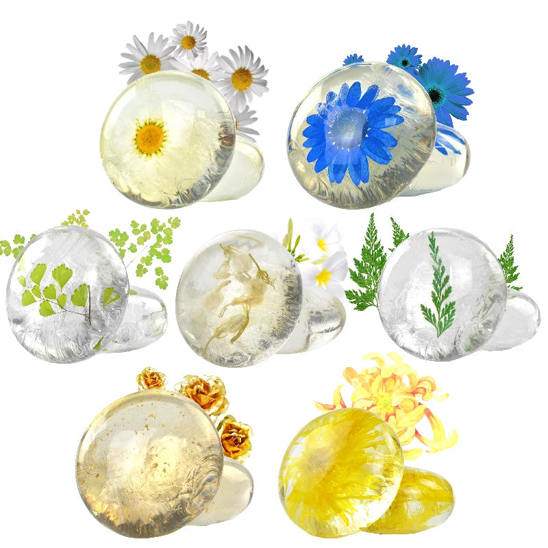 Private Label Facial Soap Plant Natural Whitening Skin Handmade Toilet Bath Soap 24k Gold Amino Acid Transparent Lightening Soap