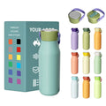 DSY New Custom logo 400ml/700ml/900ml Two Lids Sports Bottle with Detachable Handle Lid with 120Â° Straw