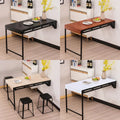 HOMEMORE Use Convertible Wall Mount Table Dining Room Furniture Home Furniture Space Saving Hidden Wall Mounted Folding Table