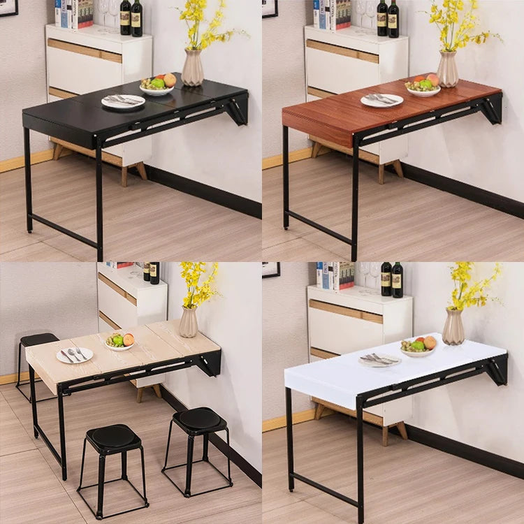 HOMEMORE Use Convertible Wall Mount Table Dining Room Furniture Home Furniture Space Saving Hidden Wall Mounted Folding Table