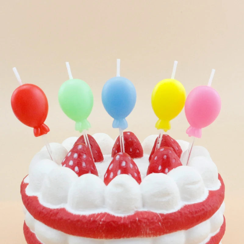Wholesale Colorful Smokeless Birthday Candle Balloon-Shaped Decorative Candle for Parties for Easter and New Year Occasions