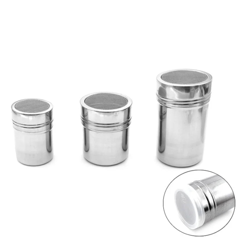 Hot Seller 2024 Wholesale Cheap Stainless Steel Cocoa Flour Sifter Shaker Coffee Powder Dredger With Lid