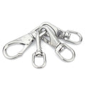 304 Stainless Steel Universal Hook Chain Keychain Rotary Spring Hook Marine Hardware Accessories