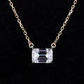 Starsgem DEF Moissanite Vvs Diamond Yellow Soild Gold Dainty Custom 14k Gold Link Necklace