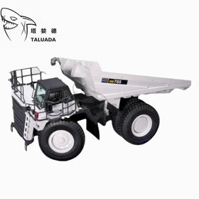 TALUADA White Collectors Edition Alloy 857 1:50 Scale Model Toy Wheel Loader Mine Truck HD785 Model