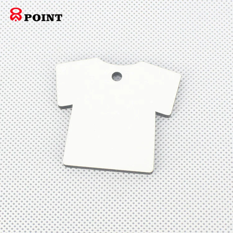 Small  Sublimation Heat Press Tshirt Shape Key Chain From 8point