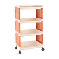 Hot Selling Layer Folding Mobile Plastic Rack Storage Organizer Top-Selling Kitchen Spice & Condiment Rack Factory Outlet