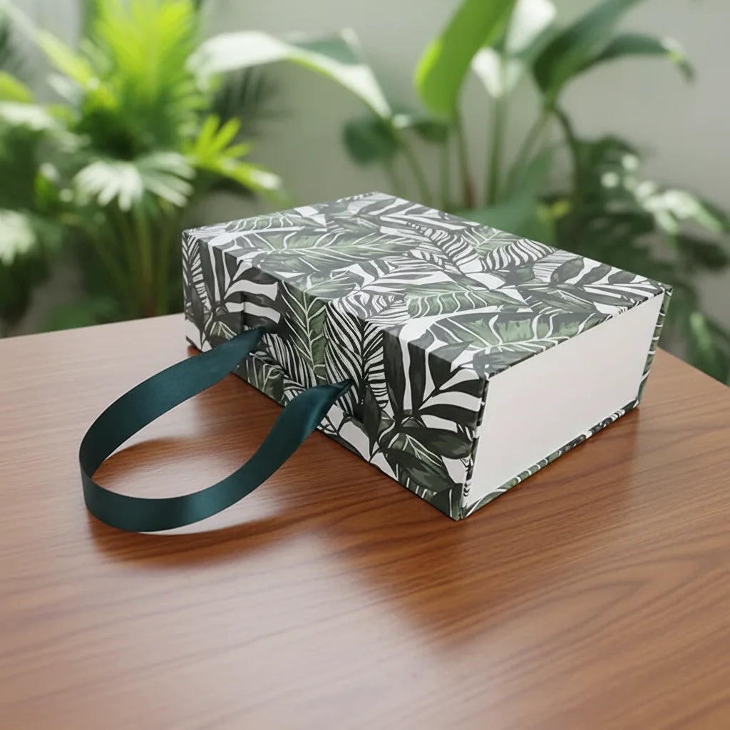 Custom Printed Custom Design Eco Friendly Recycled Materials Coated Rigid Boxes UV Coating Embossing CMYK Glossy Lamination