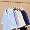 Trendy Brand Hong Kong Style Customizable Men's Casual Vintage for Polo Shirt 245g Double Yarn Loose Lapel T-Shirt 200 Grams