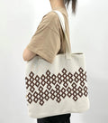 Korean Fashion's Newest Solid Color All Seasons Portable Tote Bags Eco-friendly Reusable Knitted Wool Polyester for Daily Use