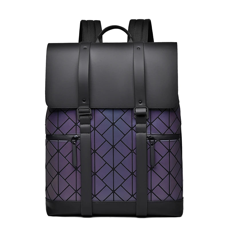 New Design Fashionable Custom Logo Cool Unisex Large Capacity Waterproof Pu Computer College Student Office Laptop Backpack