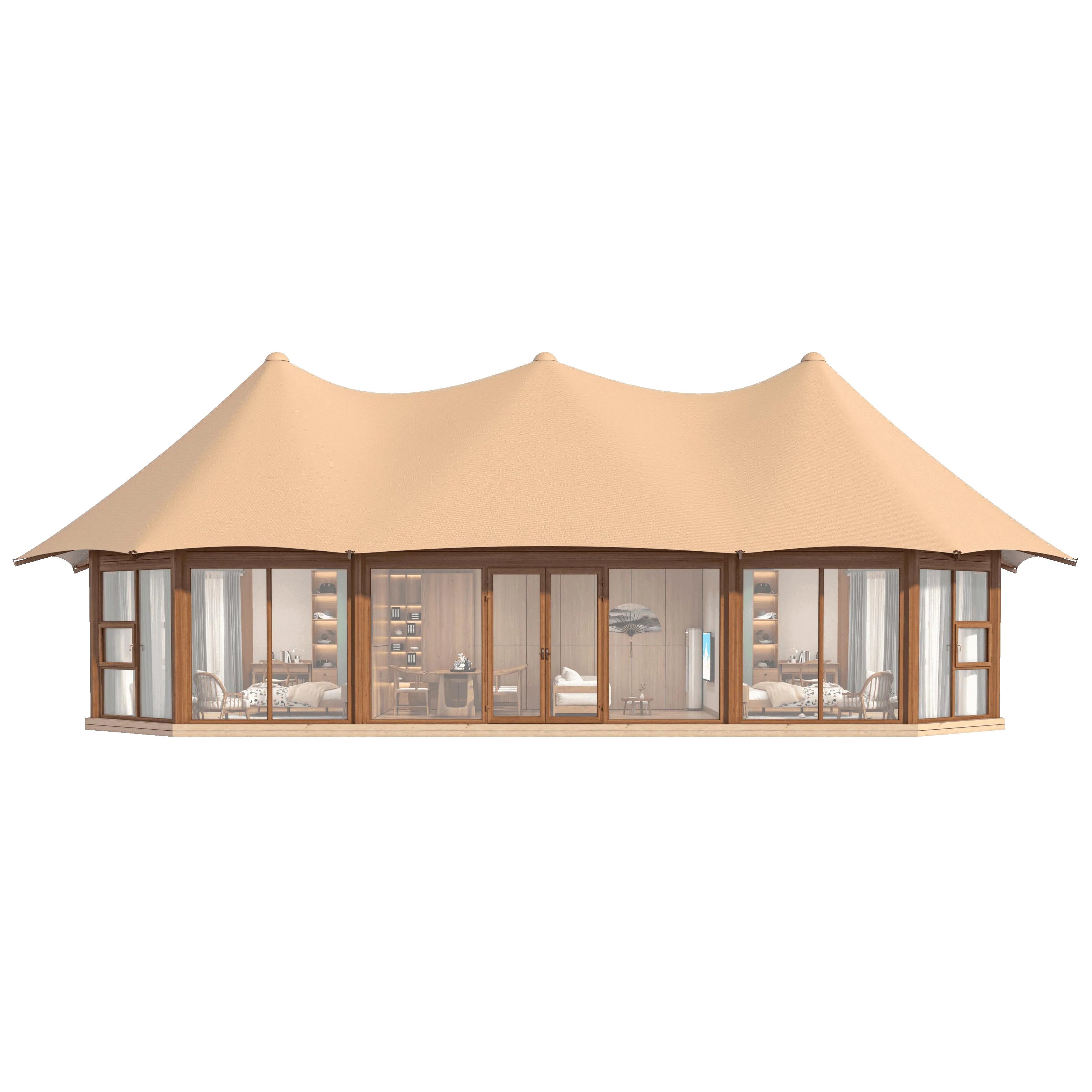 Patron Safari Tent - Glass Hotel Glamping Luxury Safari Tent With Bathroom for Hotel or Small Event