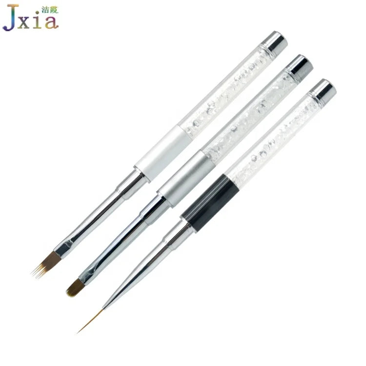Jiexia Private Label Box Packing Nail Art Gel Liner Brush Set