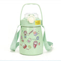 Hot Selling 1000ml Double Wall Stainless Steel Insulated Water Bottle with Straw Lid Kids