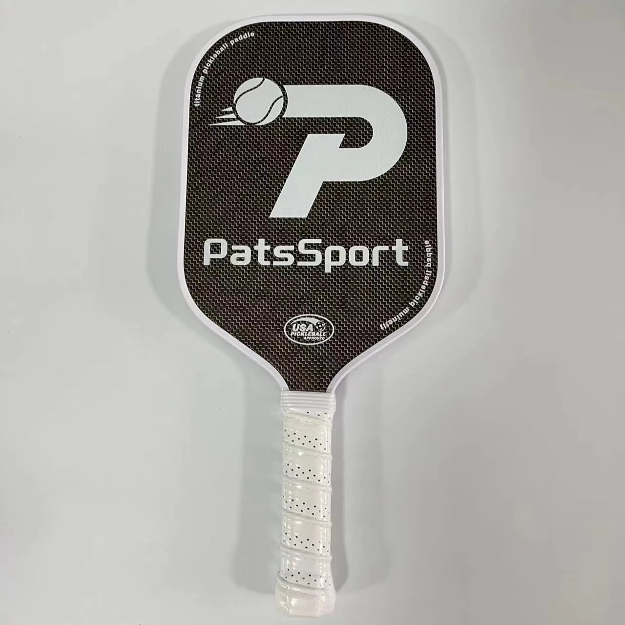 High Quality OEM Thermoformed Titanium Carbon Fiber Pickleball Paddle Racket 16mm Thickness USAPA Approved Factory Dropshipping