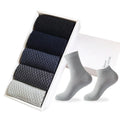 Wholesale Breathable Bamboo Fiber Socks Gift Box Business Dress Crew Ankle Socks for Men Box Sets
