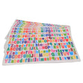 Wholesale English Number ABC Letter Label Vinyl Alphabet Sticker Sheet Colorful Alphabet Letter Adhesive Sticker