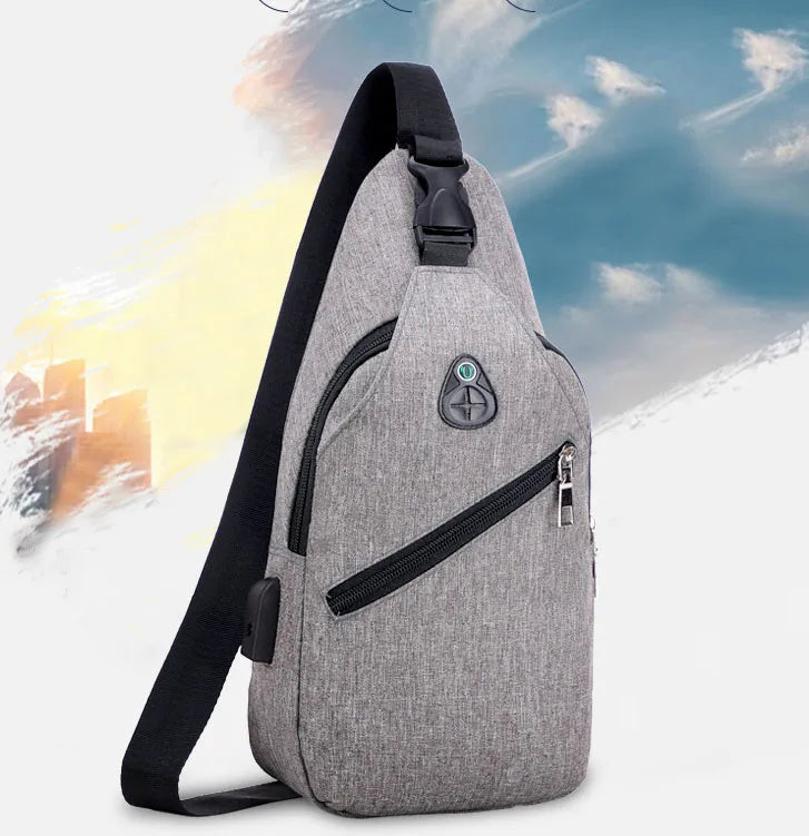 No Moq Wholesale Hot Selling High-quality Men's Chest Bags Custom Backpacks Trendy Shoulder Bags Cross Body Bags Youth Small Bag