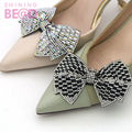 New Arrival Bridal Bowknot Wedding Rhinestone Shoe Buckle Crystal Shoe Clips Accessories Women Shoe Buckles