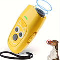 Rechargeable Lithium Polymer Battery LED Light Wrist Strap Ultrasonic 3-in-1 Dog Barking Deterrent Device 3 Frequencies 16.4 Ft