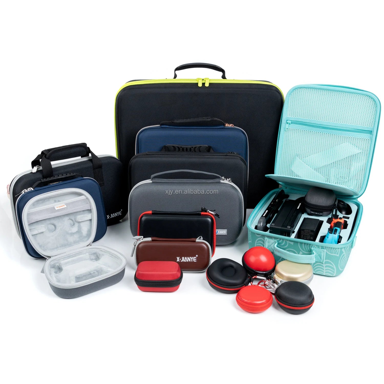 Custom Logo Hard EVA Tool Case Wholesale Electronics Carrying Bag Shockproof Storage Pouch with Handle for Travel